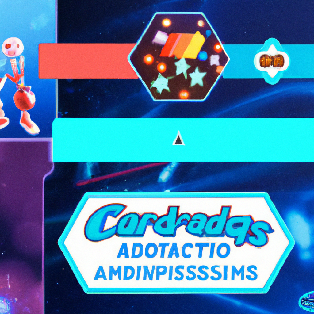 Arcade Loom hero — stylized gameplay collage
